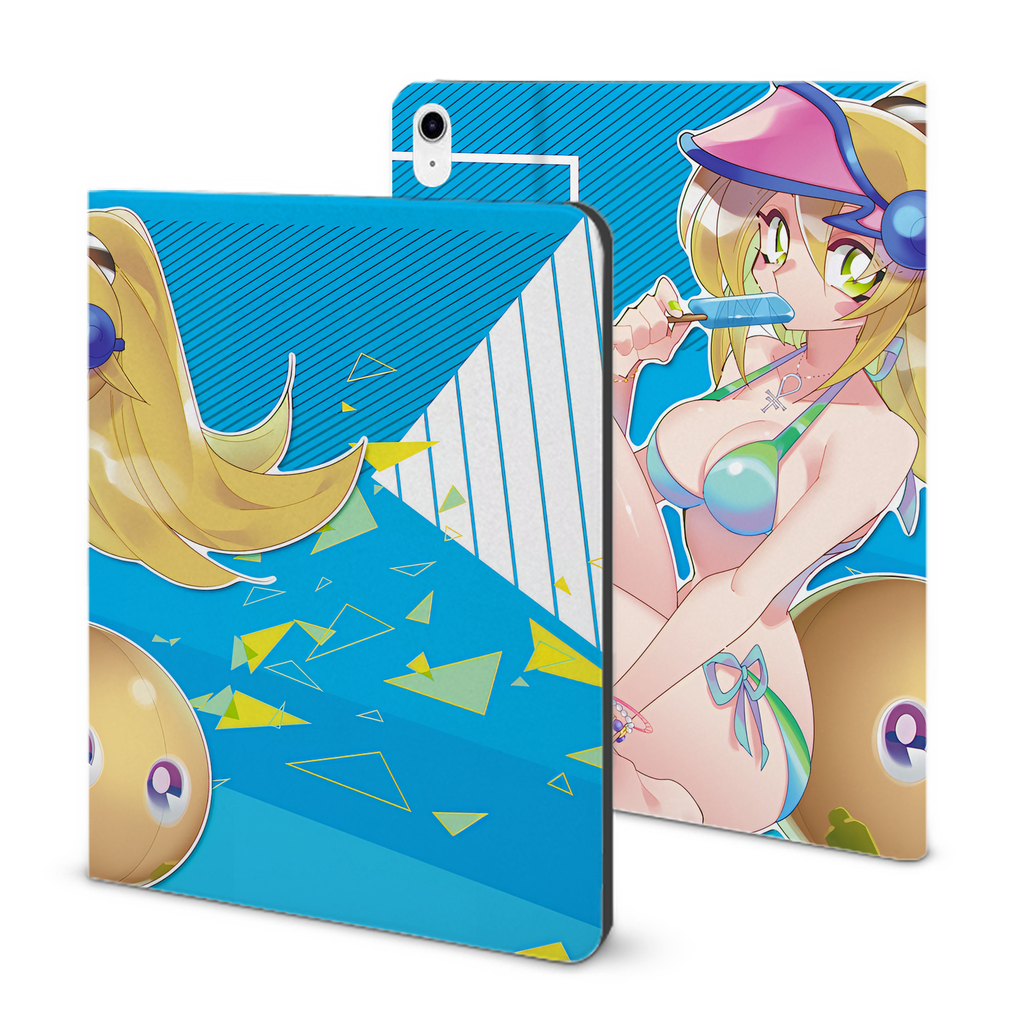 （画像用） 遊☆戯☆王 Yu-Gi-Oh! IPad ケース ブック型 PUレザー TPU 耐衝撃 軽量 薄型 ペン収納なし 全面保護 IPad 各モデル対応